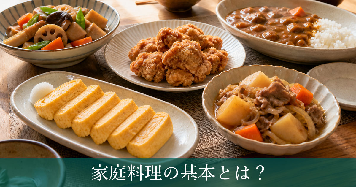 家庭料理の基本とは？初心者がまず覚えたい定番メニューと簡単に作るコツ