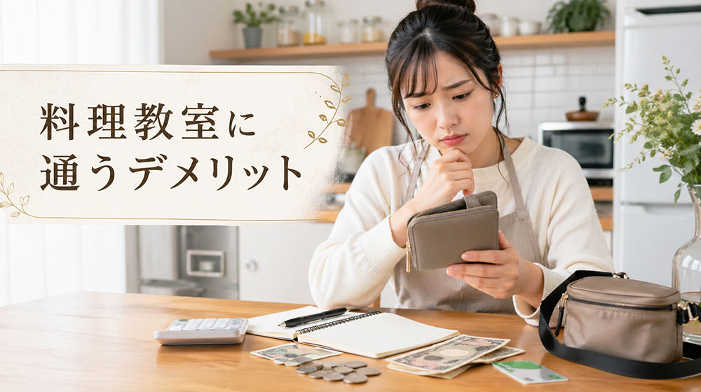 料理教室に通うデメリット