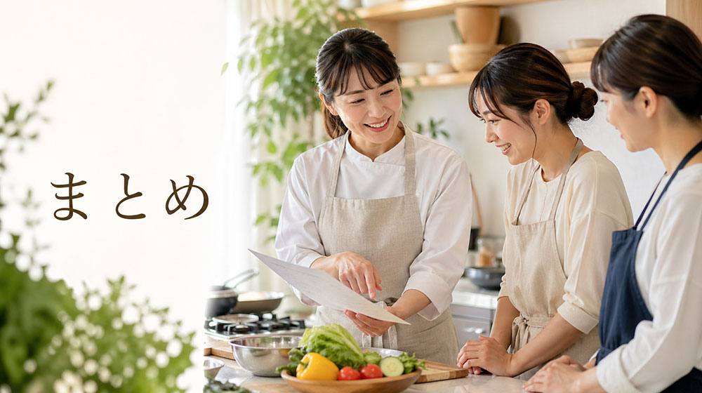 まとめ｜料理初心者は「目的 × 初心者対応」で選ぶのが正解