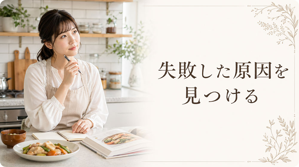 失敗した原因を1つだけ見つければ十分