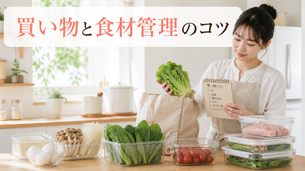 自炊が続かない人のための買い物と食材管理のコツ
