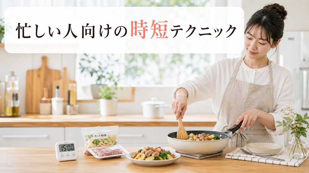 自炊が続かない忙しい人向けの時短テクニック