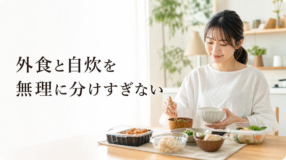 外食と自炊を無理に分けすぎない