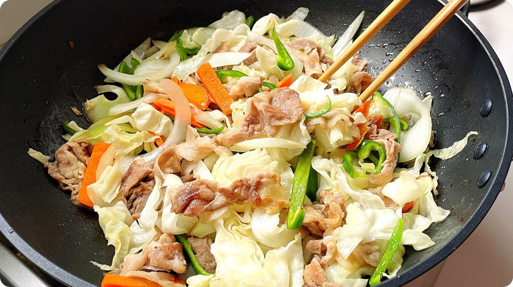 味付けの基本を覚えやすい炒め物