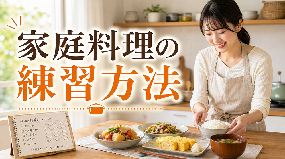 家庭料理の基本を身につけるための練習方法