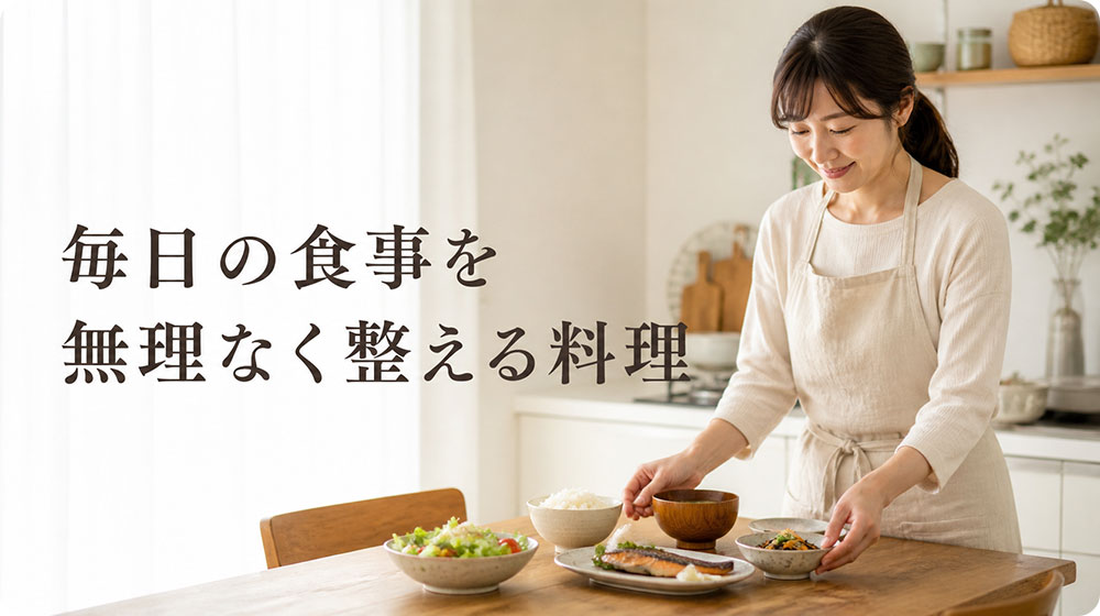 家庭料理とは毎日の食事を無理なく整える料理のこと