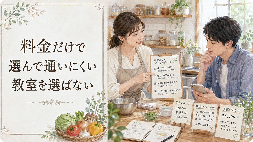 料金だけで選んで通いにくい教室を選ばない