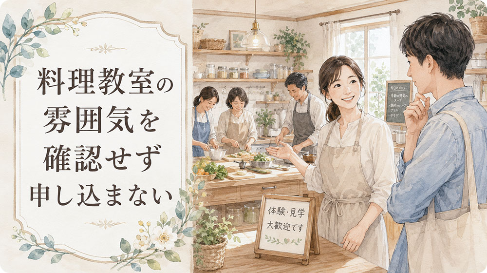 大人数レッスンが苦手なのに雰囲気を確認せず申し込まない
