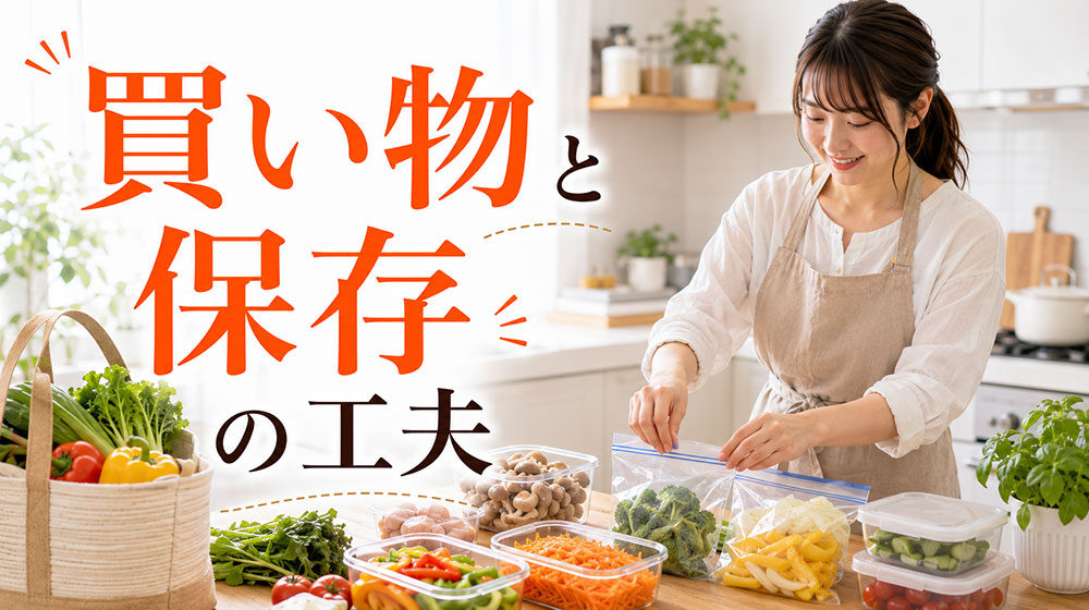 料理が面倒くさい人に向いている買い物と保存の工夫