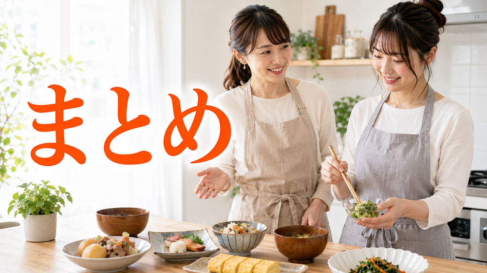 まとめ｜料理教室のメリットとデメリットを比較して選ぼう