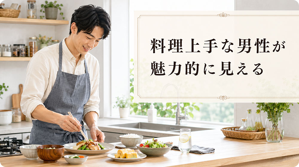 料理上手な男性が魅力的に見えるポイント