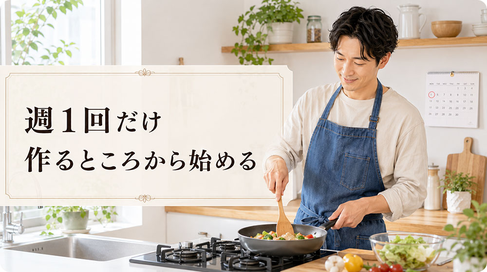 週1回だけ作るところから始める