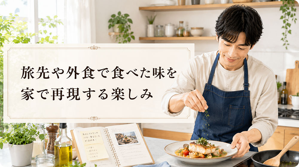 旅先や外食で食べた味を家で再現する楽しみ