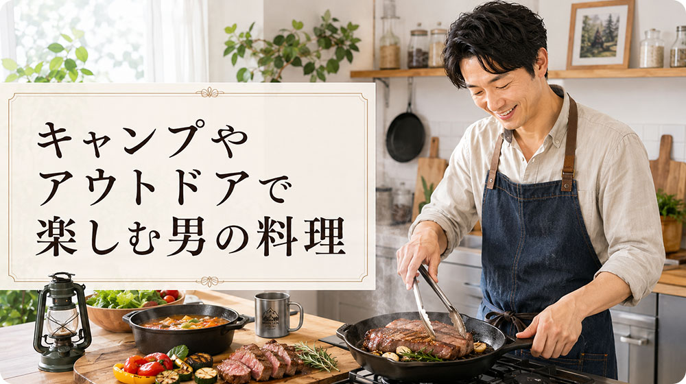 キャンプやアウトドアで楽しむ男の料理
