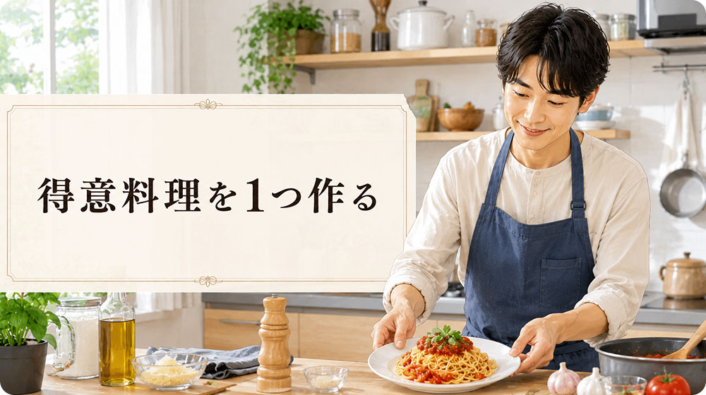 得意料理を1つ作ると料理が趣味になりやすい