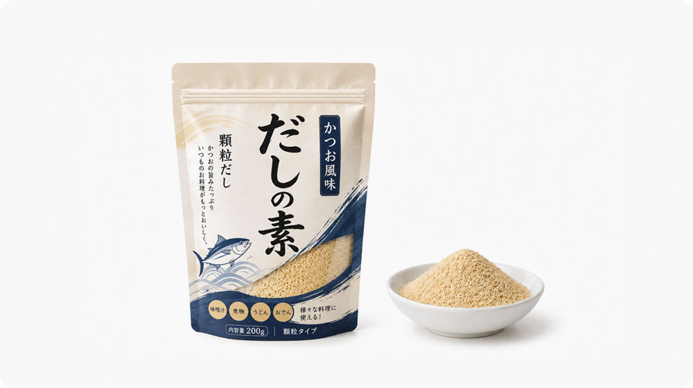 だしの素｜味噌汁や煮物のうま味を手軽に足せる
