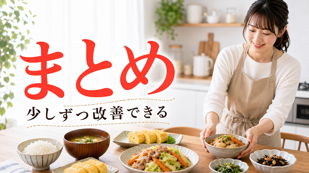 まとめ｜料理が下手な人の特徴を知れば少しずつ改善できる